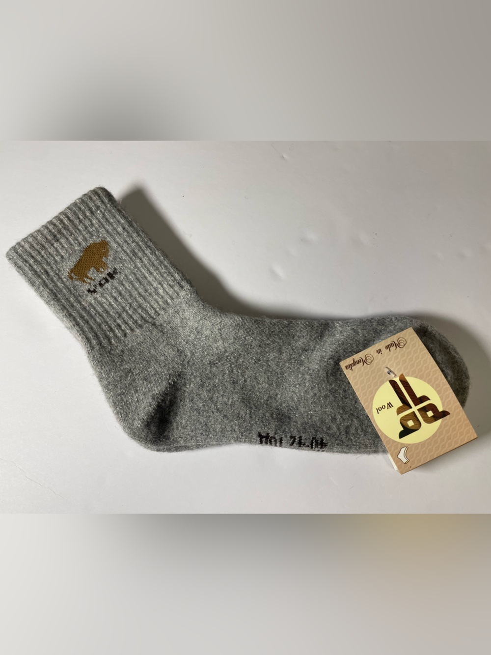 Yak wool blend thermal socks grey 40-42 Mongolia